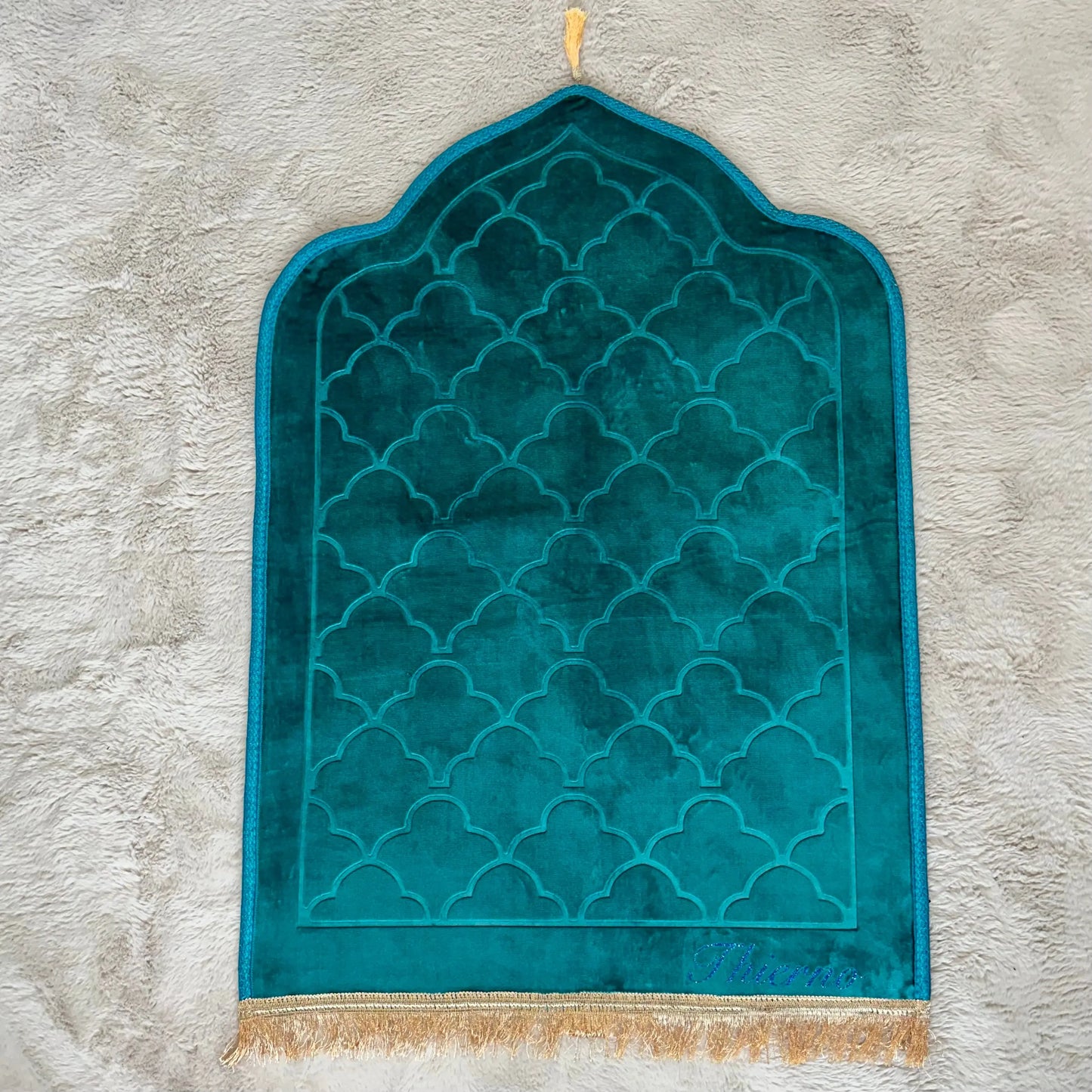 Coffret tapis de prière épais en dome et tasbih My Sweety Creation