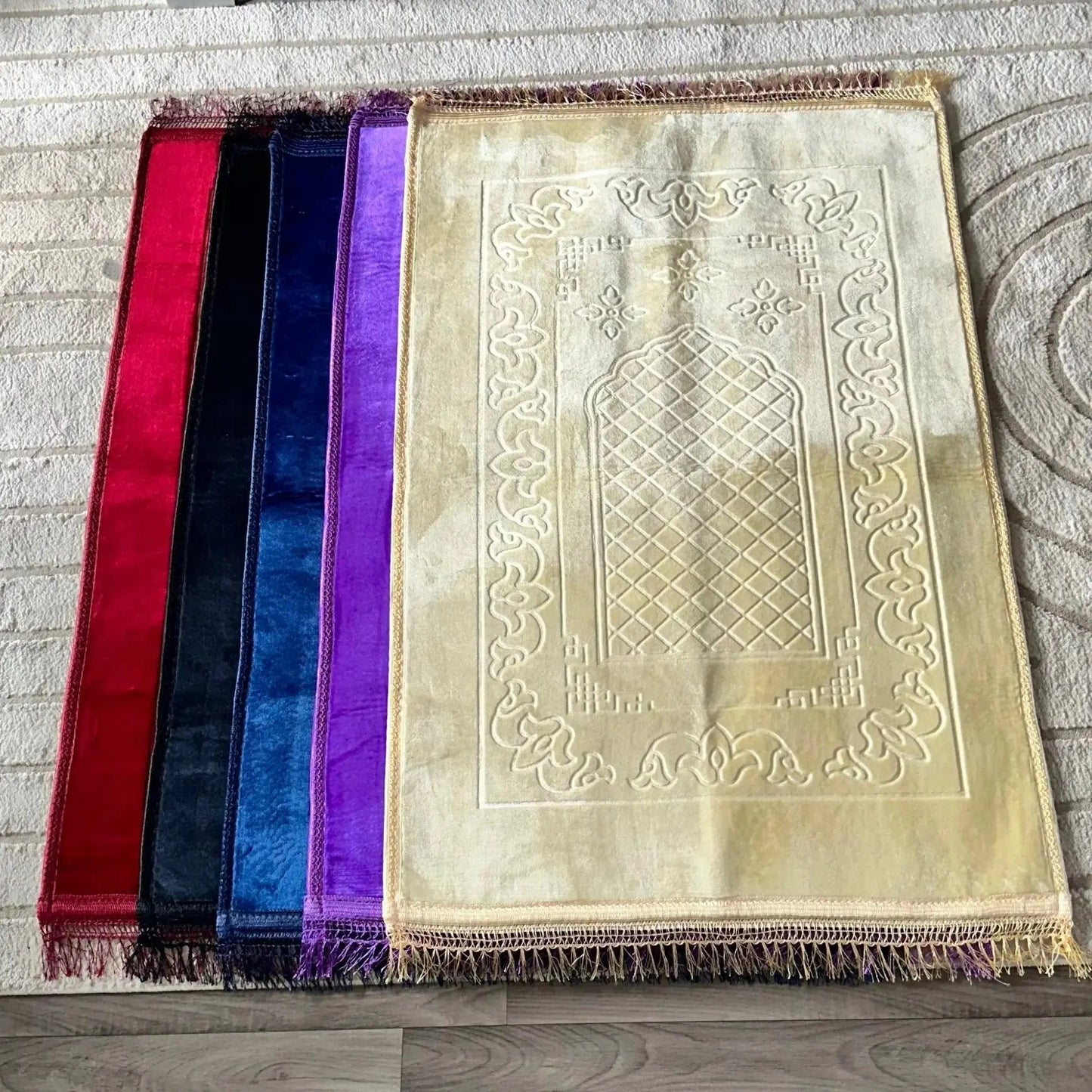 Coffret tapis de prière épais et tasbih - My Sweety Creation