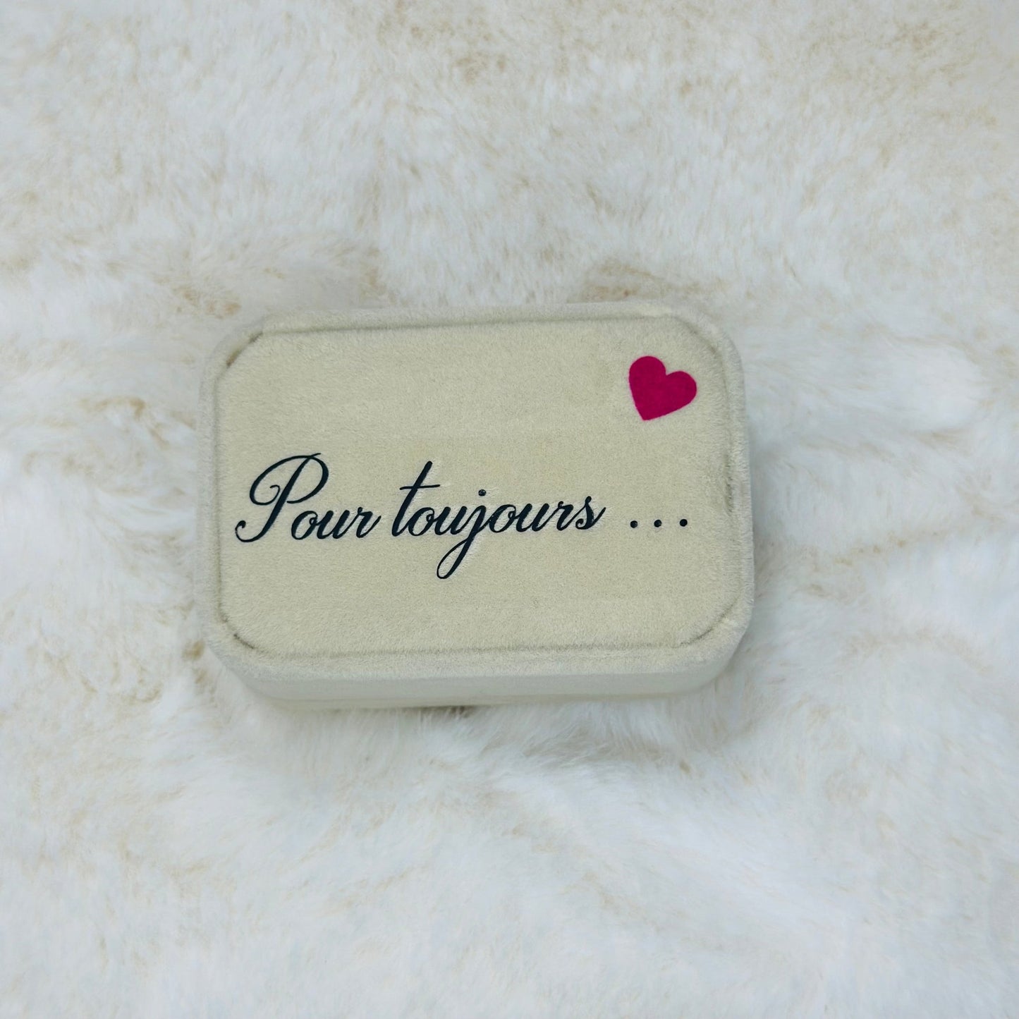 Écrin velours nude - My Sweety Creation