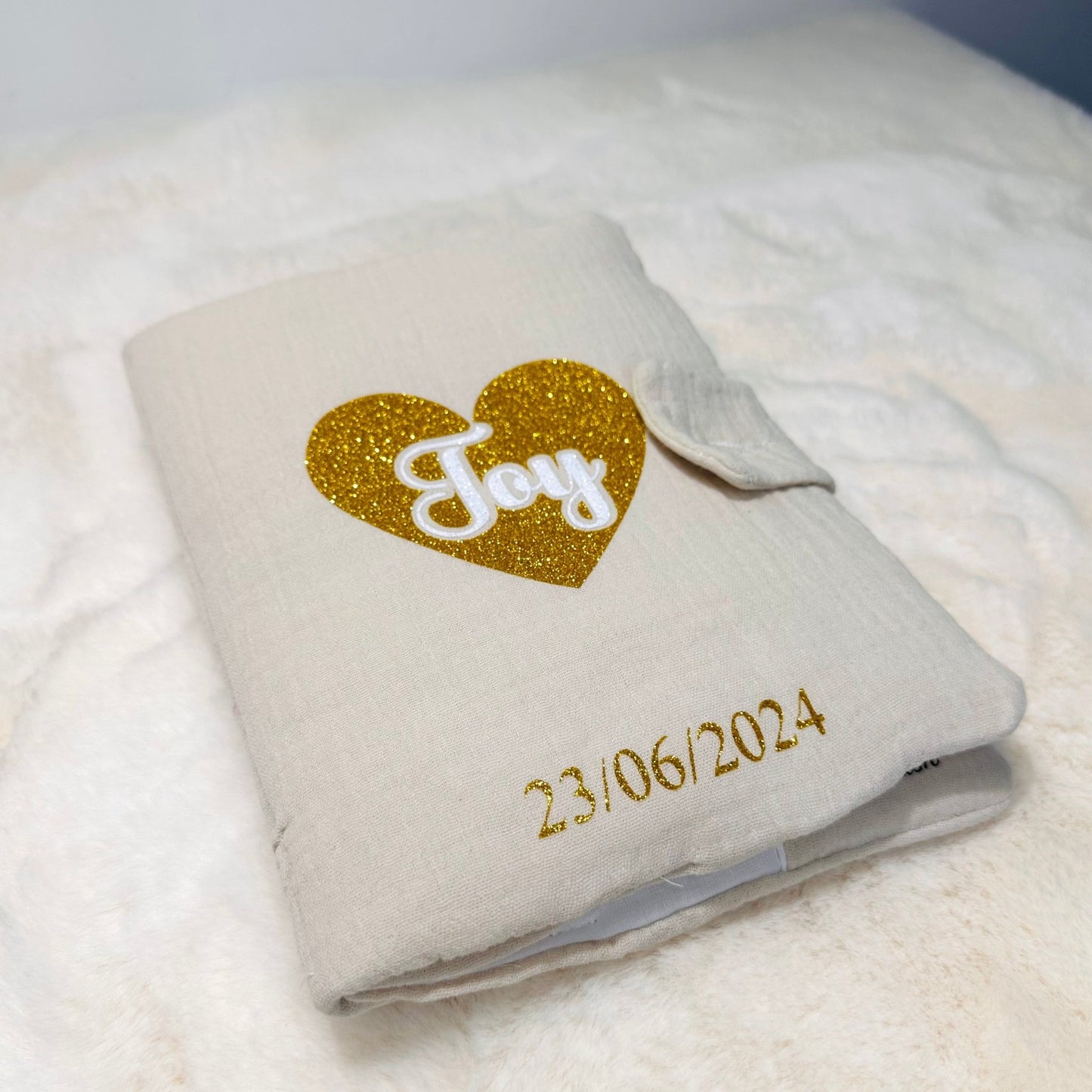 Protège carnet de santé tendre cœur - My Sweety Creation