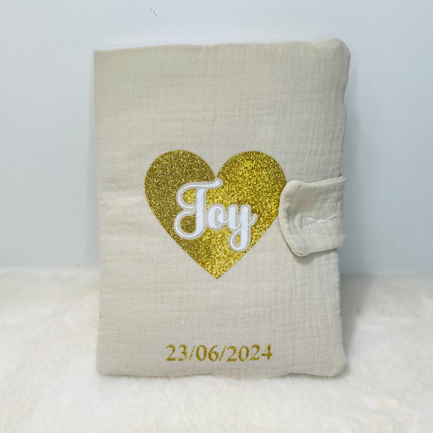 Protège carnet de santé tendre cœur - My Sweety Creation
