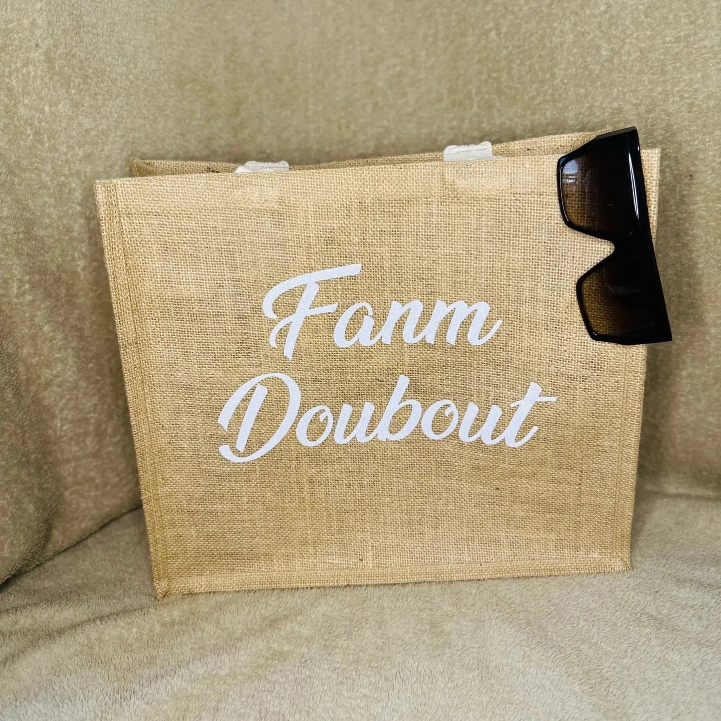 Sac en jute grand format - My Sweety Creation