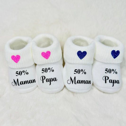 Chaussons bébé duo - My Sweety Creation