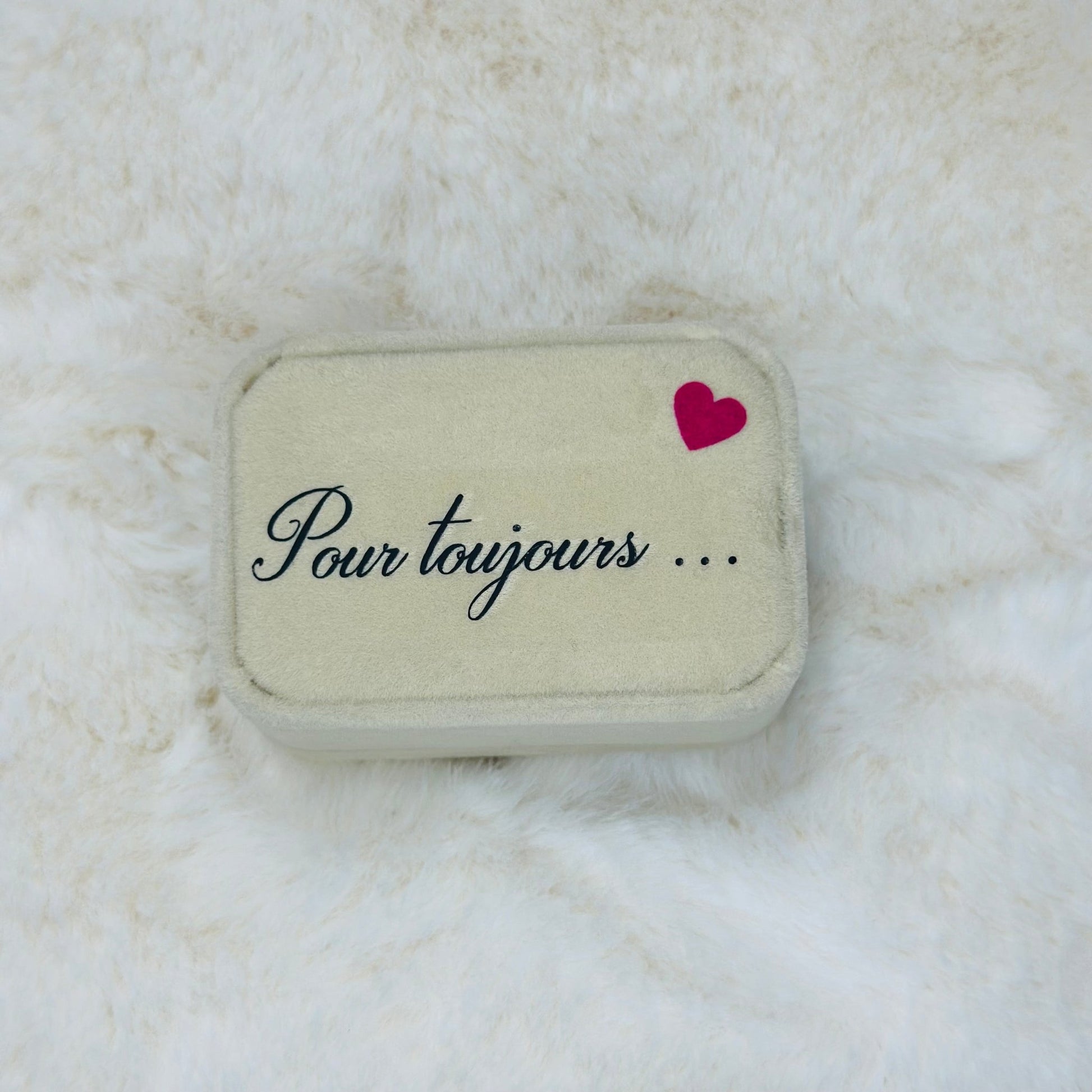 Écrin velours nude - My Sweety Creation