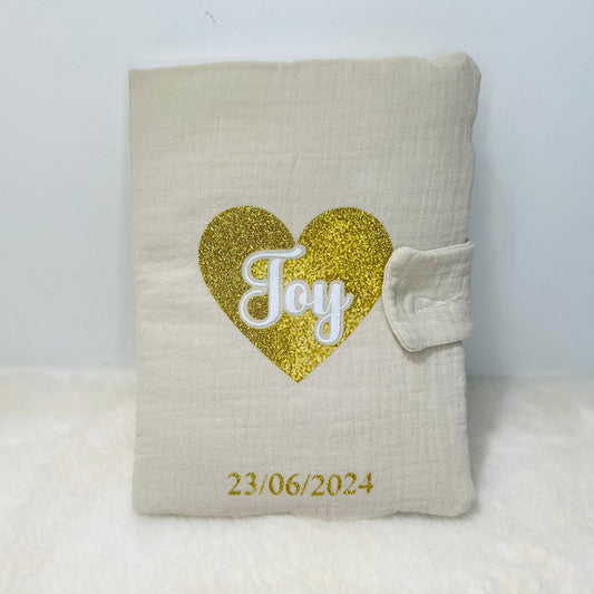 Protège carnet de santé tendre cœur - My Sweety Creation