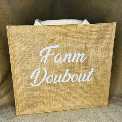 Sac en jute grand format - My Sweety Creation