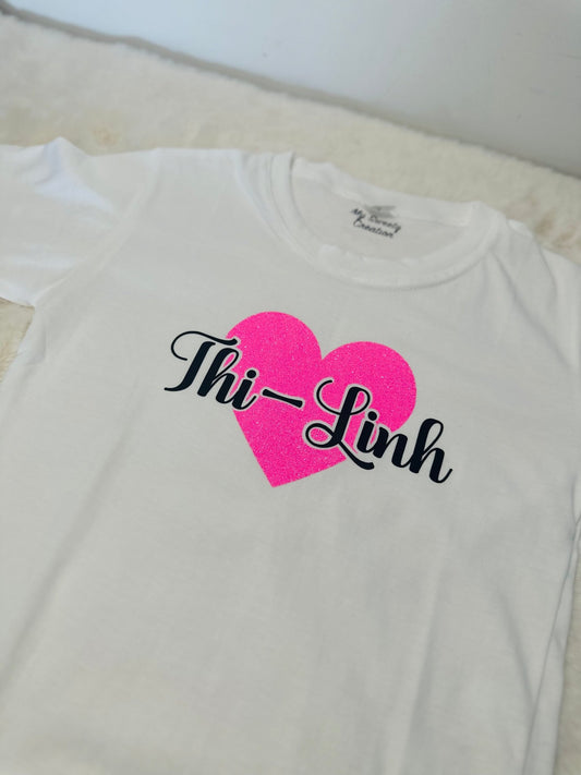 T-shirt enfant personnalisé Lovely - My Sweety Creation